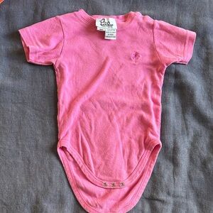 Vintage Lilly Pulitzer Pink Cotton Baby Onesie